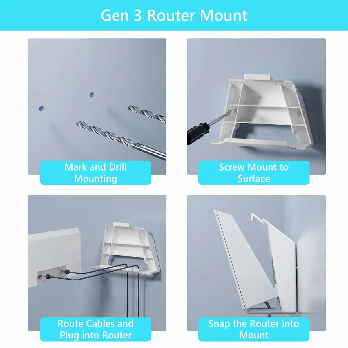 Space-saving design for RV & office Starlink setup